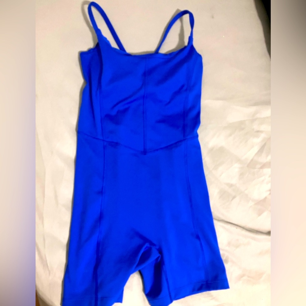 Blue jumpsuit from target, a size small, never worn and has padding